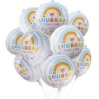 Einschulung Folienballons Deko Hurra Schulkind 10 StüCk FüR Schulanfang MäDchen