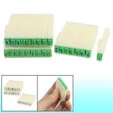 Stationery Plastic Detachable English Multipurpose Number Alphabet Stamp Beige
