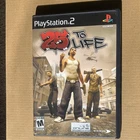 25 to Life Sony PlayStation 2 Eidos Case, Manual, Disc,