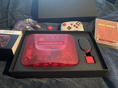 Analogue 3D - N64 - Funtastic Watermelon Red + 2  Controllers Atomic + Game