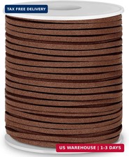 Faux Suede Cord Leather String 2.7mm Flat Thread Ribbon for Jewelry Making DIY