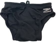 Speedo Boy's Swimsuit Brief Endurance Solid Youth, Black, 26