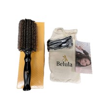 Belula 100 Soft Boar Bristle Round Brush for Blow Drying Set. Round Hair Bru...