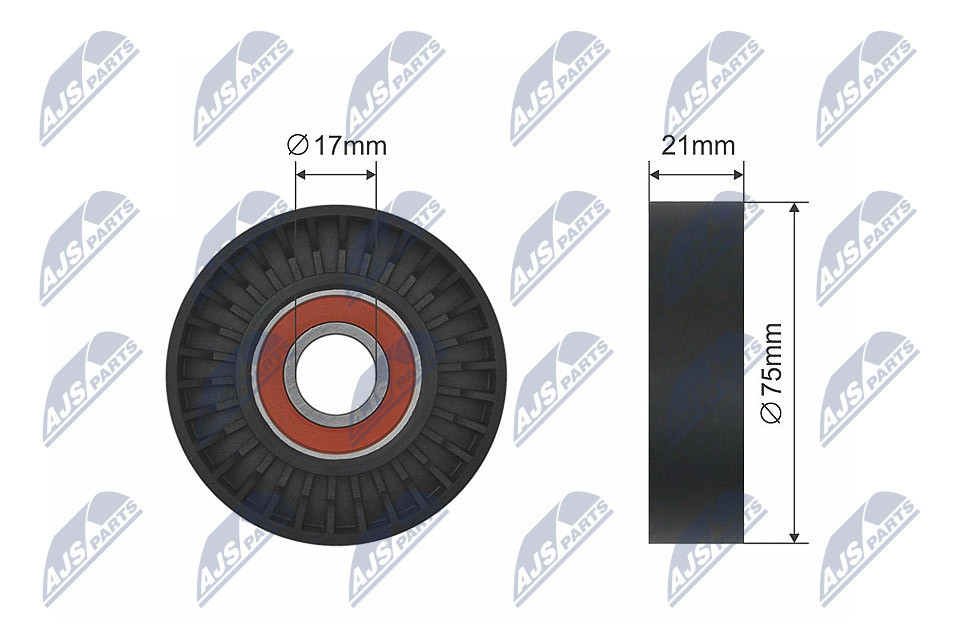N.T.Y. RNK-FR-049.NTY Tensioner Pulley, V-belt for FORD,VOLVO