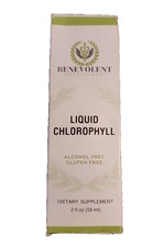 Benevolent Liquid Drops Chlorophyll Herbal Supplement 2 fl oz BB: 02/2027