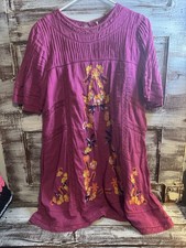 Free People Women's Dress With Floral Detail Size Medium