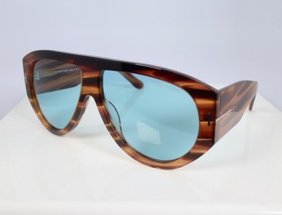 Tom Ford Bronson TF1044 56V 60mm Aviator Sunglasses in Havana with