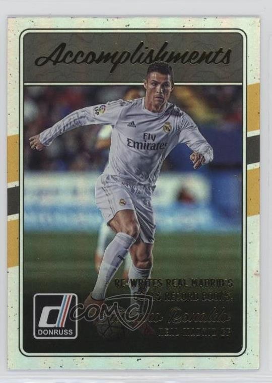 2016-17 Panini Donruss Accomplishments Holographic Cristiano Ronaldo #17 07r2