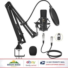 Professional Recording Microphone with Accessories for Podcasting and Voice Work