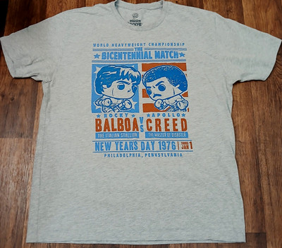 Rocky Balboa Creed 76 Bicentennial Match T Shirt Mens XL Graphic Tee