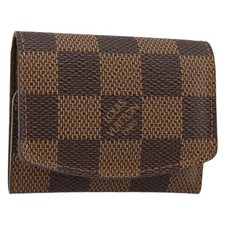 LOUIS VUITTON Damier Ebene Cuff Case LV Autentico 146166