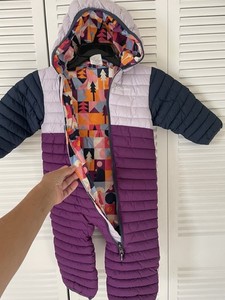 Columbia Infant Toddler 18-24M Reversible Puffer Bunting Snowsuit