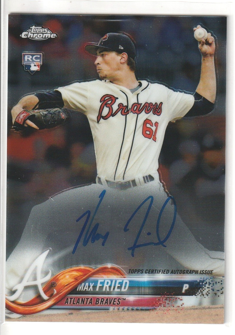 2018 Topps Chrome Max Fried RC Auto #RA-MF Braves Rookie