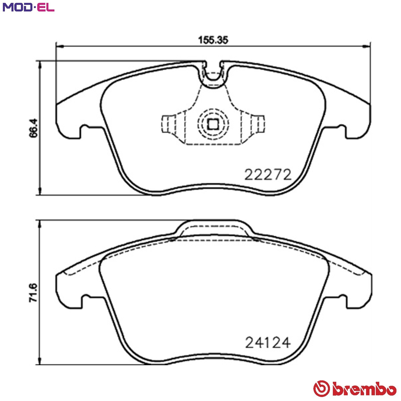 Brake Pads Set Front P36030 Brembo T4N13433 T4N37210 T4N9759 24124 22272 Quality - Image 25