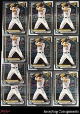 Lot of 10 - 2024 Bowman Chrome Draft #BDC22 Konnor Griffin 1st ROOKIE PIRATES