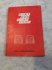Libretto uso e manutenzione Fiat 500 F L epoca fino al 1971. Originale No Riprod