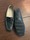 Vintage Bruno Melli Women's Navy Leather Driving Shoes, Size Euro 39 / US 8.5 — photo 3