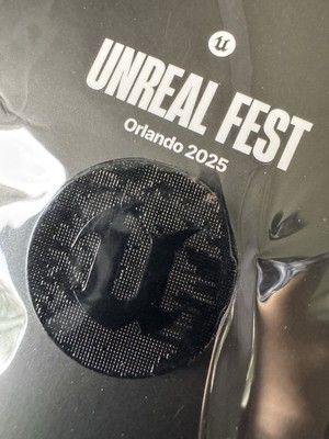 Epic Games Unreal Engine Orlando Exclusive 2025 Unreal Fest Pin