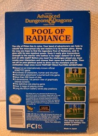 Advanced D&D: Pool of Radiance NES Box Only Good Condition