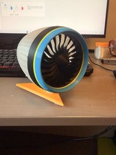 Modello motore jet turbina