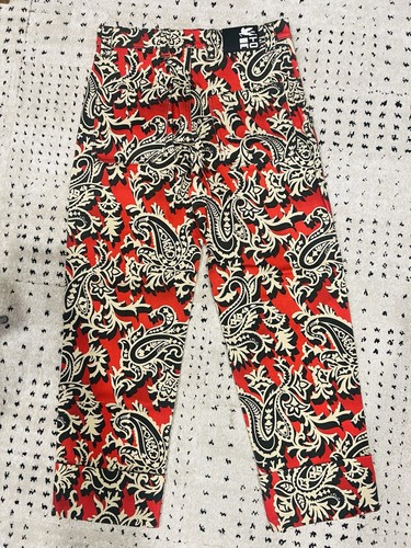Etro Men’s Red Paisley Jeans Size 32 Waist - Picture 2 of 16