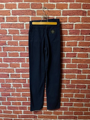 Stone Island, 1990s VTG Stone Island Trousers Womens Pants Navy Blue Size IT 40 Archival Denim