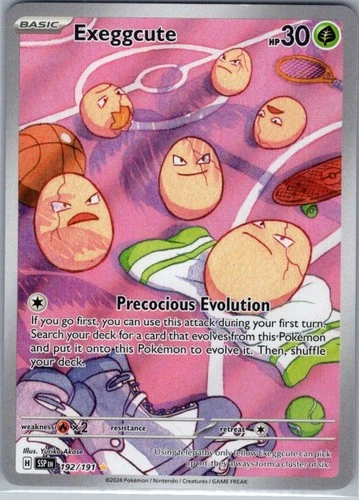 Exeggcute 192/191 SV08: Surging Sparks - Pokemon Card - NM