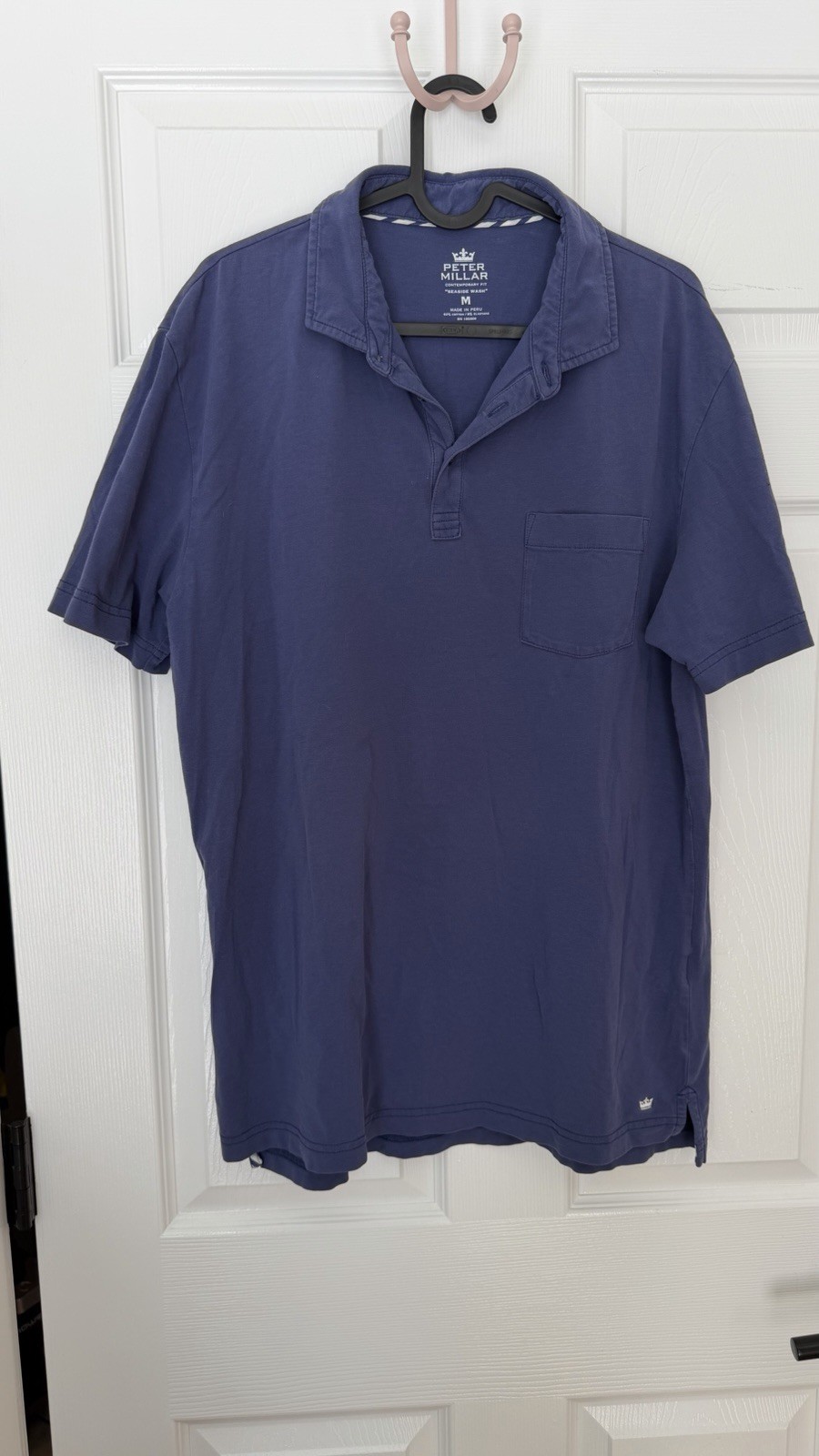 Peter Millar Crown Sport Solid Stretch Jersey Pol… - image 1