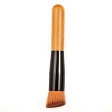 Foundation Makeup Brush Face Cosmetic Brush Wooden Handle Nylon Hair 12.3 cm