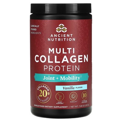 2 X  Ancient Nutrition, Multi Collagen Protein, Joint + Mobility, Va-Worldwide
