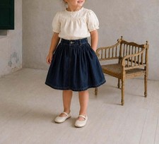 Vintage Kids cotton Denim Skirt, Western Cowgirl Girl Skirt, New With Tags, Y2K