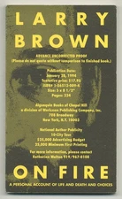 Larry BROWN / On Fire Uncorrected Proof 1st 1994