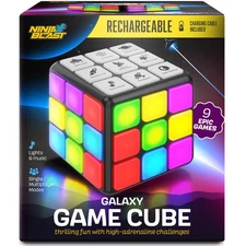 Rechargeable Game Activity Cube - Toys for Boys and Girls - 9 Fun Brain & Mem...