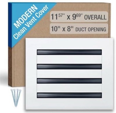 FA-STAR Clean Modern AC Vent Cover 10 x 8 (Duct Opening Cutout) - Decorativ