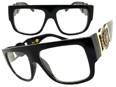 Classic Retro Hardcore Hip Hop Rapper Clear Lens EYE GLASSES Thick