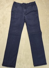 GAP Kids Navy Blue Chino Pants Boys Size 12 Slim Straight Stretch Casual School