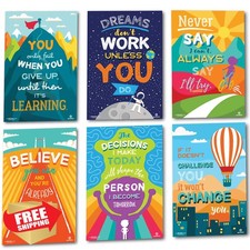 Sproutbrite Motivational Posters Classroom Growth Mindset Teacher