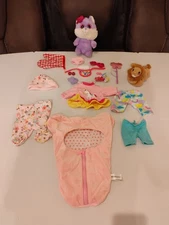 Small Doll Clothes And Accessories Lot Mixed Brands Set A 16 Pcs