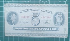 Dänemark 5 Kroner,Kronen Banknote 1936