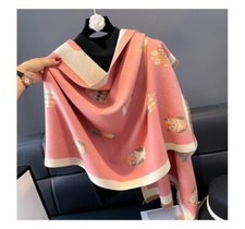 Fashion Owl Pattern Long Scarf Women Imitate Cashmere Pashmina Shawl 190x65cm