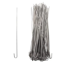 Aluminum 8inch 100 Packs Chain Link Fence Ties 12.5 Gauge Aluminum Wire Hook New