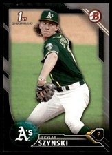 2016 Bowman Draft #BD-41 Skylar Szynski Silver 036/499 Oakland Athletics