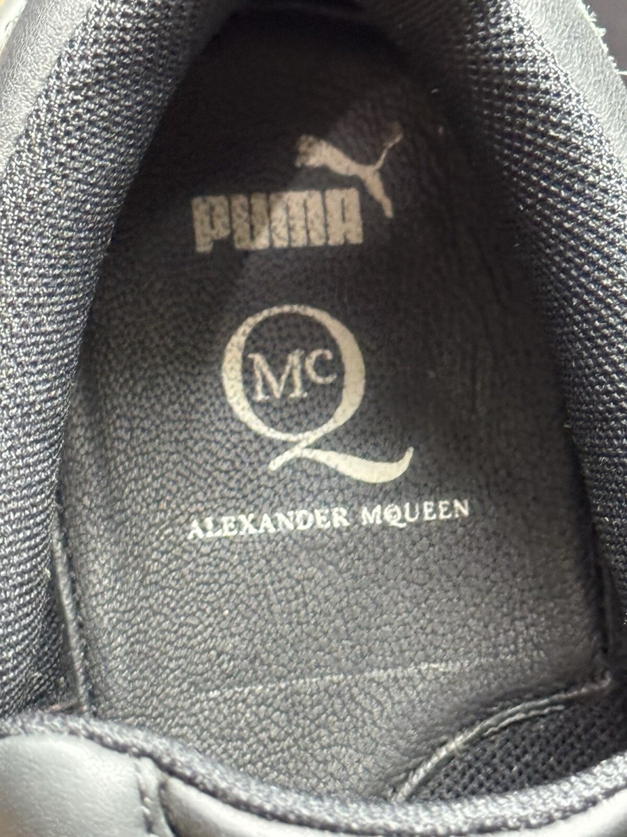 Size 12- Puma X Alexander Mcqueen Brace Low All Black !Rare
