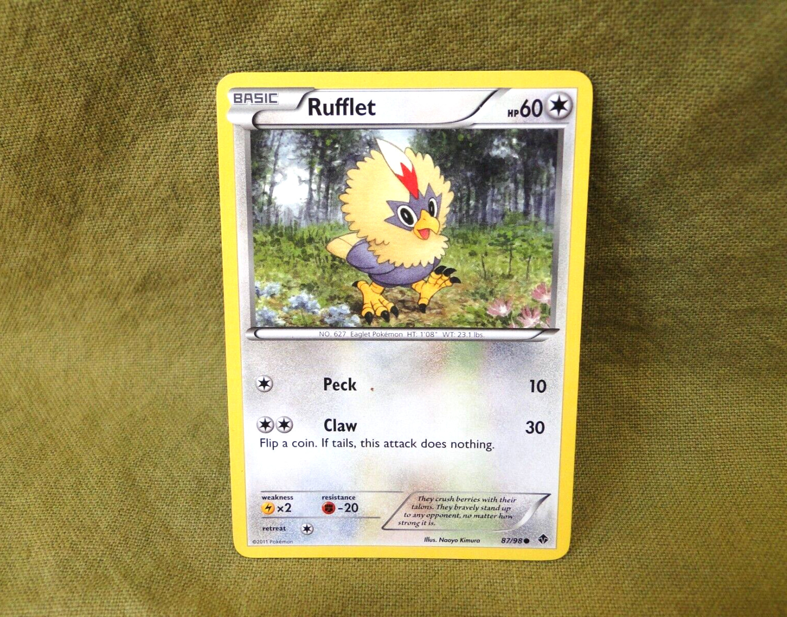 Pokemon Trading Card - Emerging Powers: Rufflet 87/98