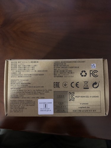 Logitech Brio 4K Pro Webcam V-U0040 Brand New 30fps 60fps 90fps 720p 1080p 4k - Picture 5 of 5