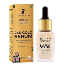 Pilgrim , Korean 24K Gold Face Serum Face Make-Up For All Skin Types, 20ml