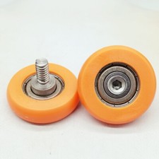 Rowing Machine Seat Wheel Nylon Roller Wheel with Screws 6x36x10mm 1Pcs