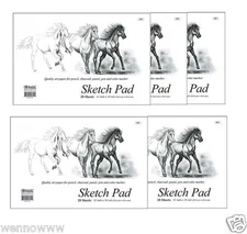 12 x 18 inches 20 Sheets premium Quality Sketch Book Paper Pad Set of 5