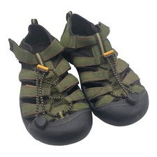 KEEN Size 5Y Newport H2 Youth Waterproof Hiking Sandals Kids Green Olive