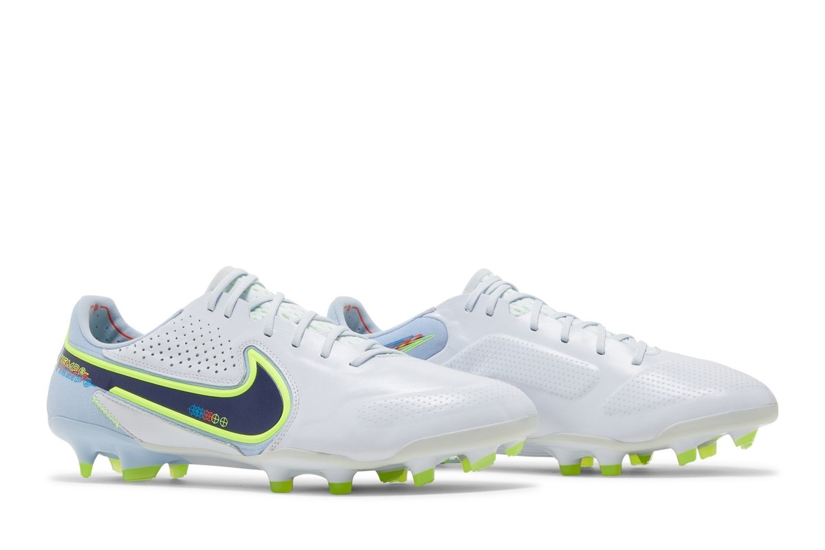 Nike Tiempo Legend 9 Elite FG Grey Blackened Blue CZ8482-054 Men's